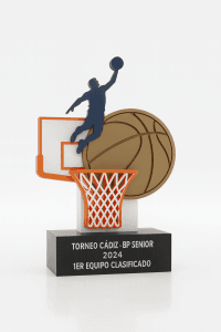 Trofeo personalizado 3D BALONCESTO