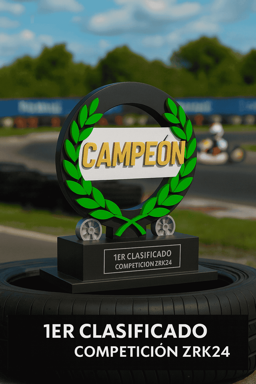 Trofeo personalizado 3D karting 2 Trofeo personalizado 3D karting 2