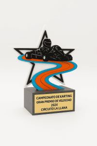 Trofeo personalizado 3D karting