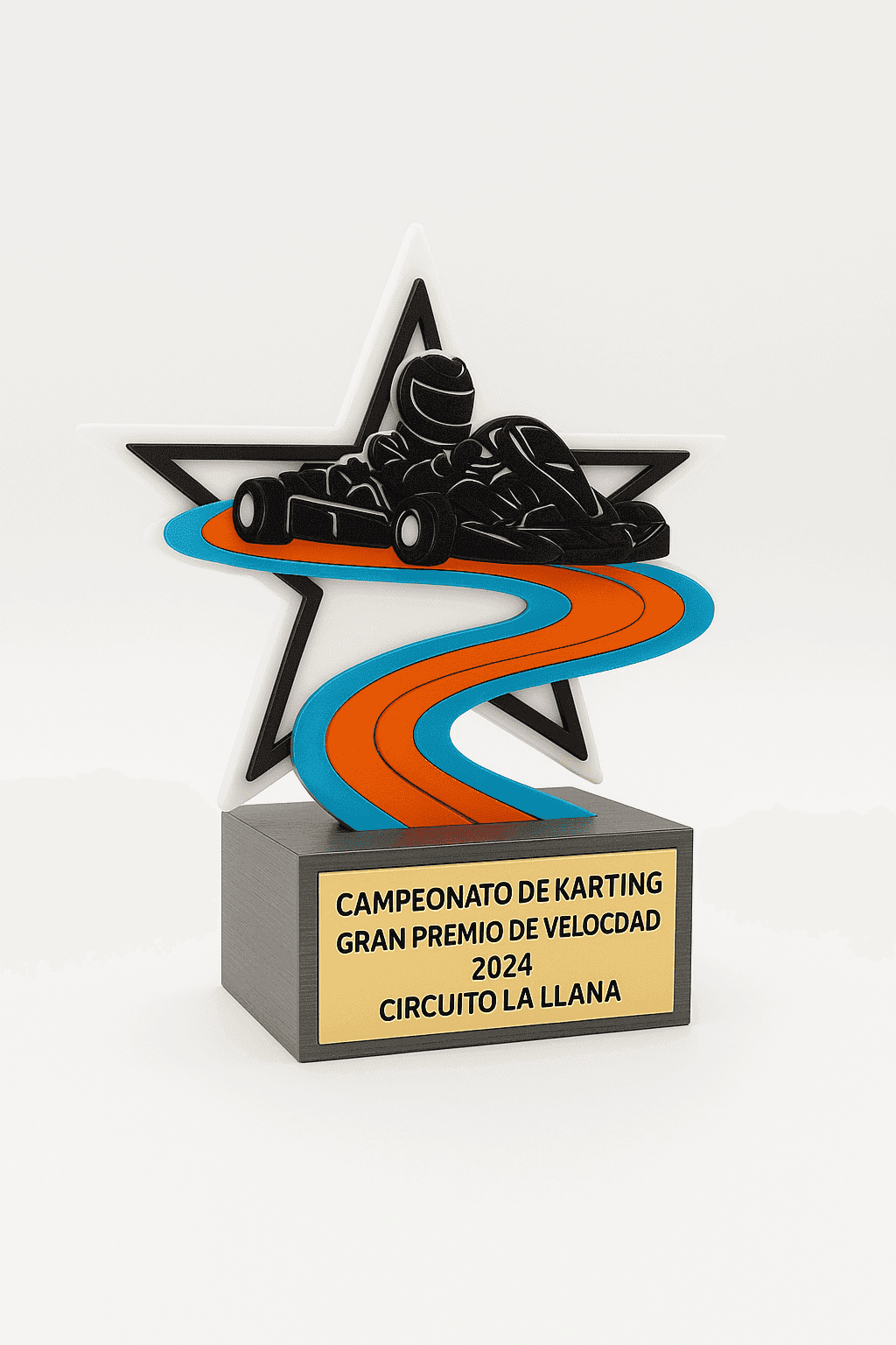 Trofeo personalizado 3D karting Trofeo personalizado 3D karting