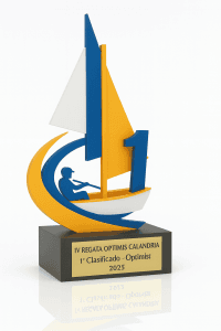 Trofeo personalizado 3D optimist