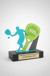 Trofeo personalizado 3D padel