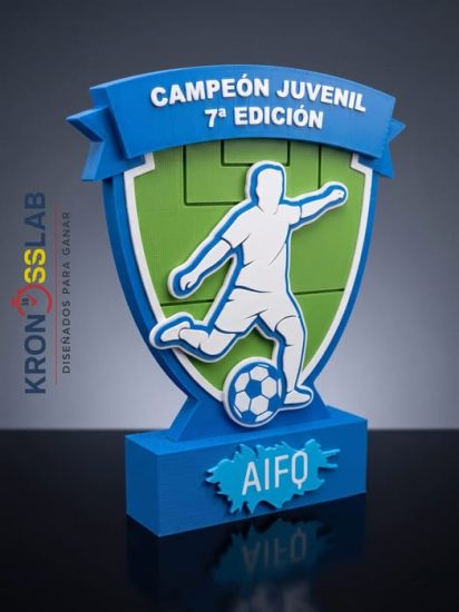 trofeo futbol personalizado